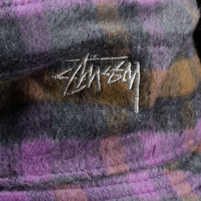 Brushed Plaid Bucket Hat
