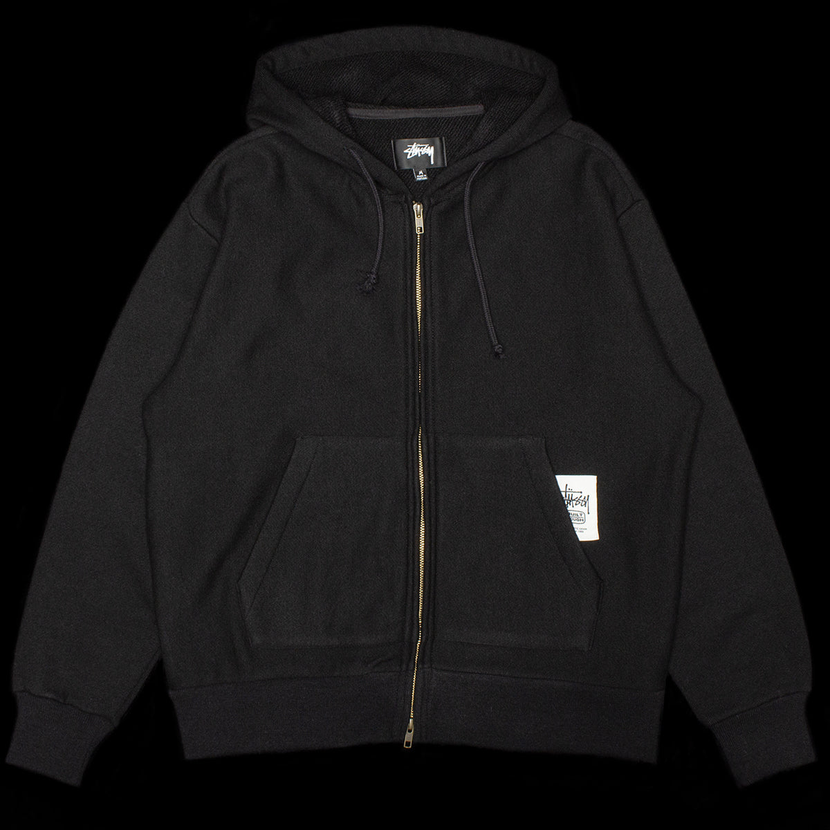 Brass Zip Knit Hood