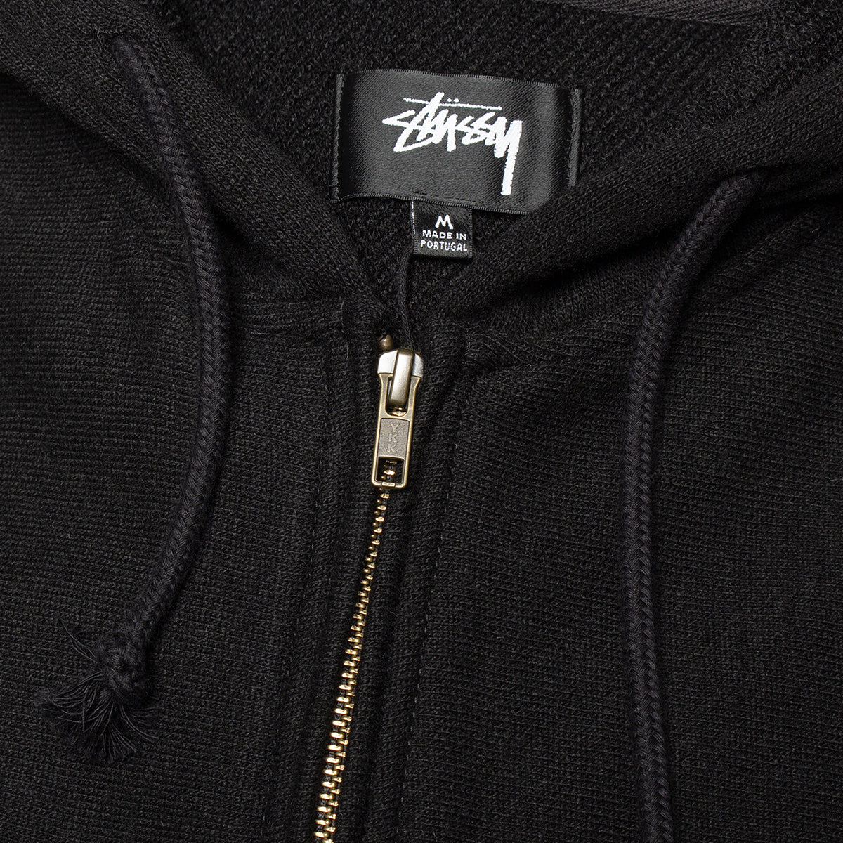 Brass Zip Knit Hood