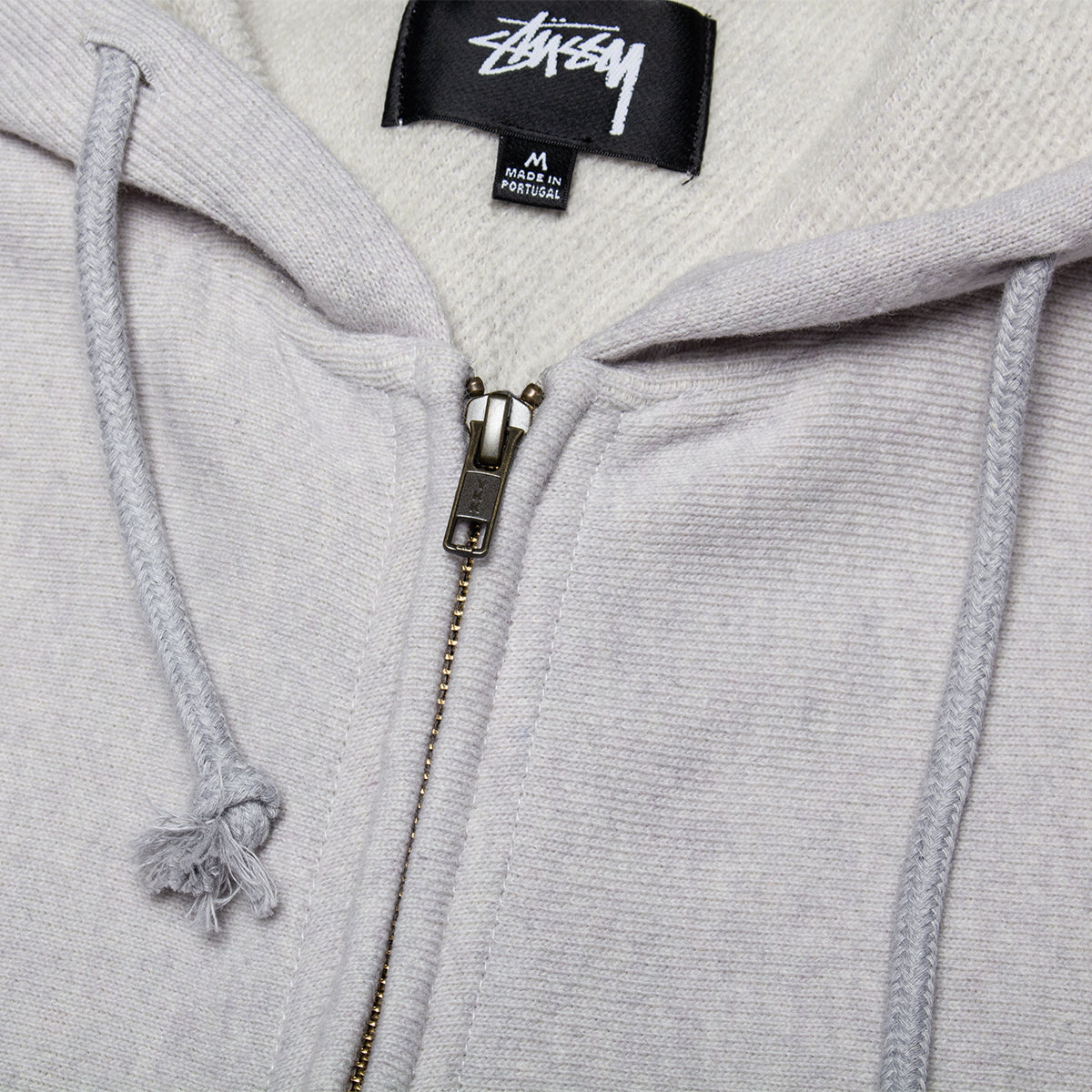 Brass Zip Knit Hood