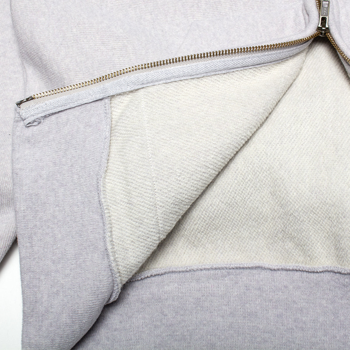Brass Zip Knit Hood