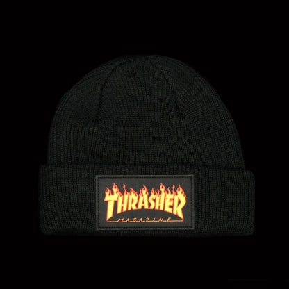 Flame Patch Logo Beanie