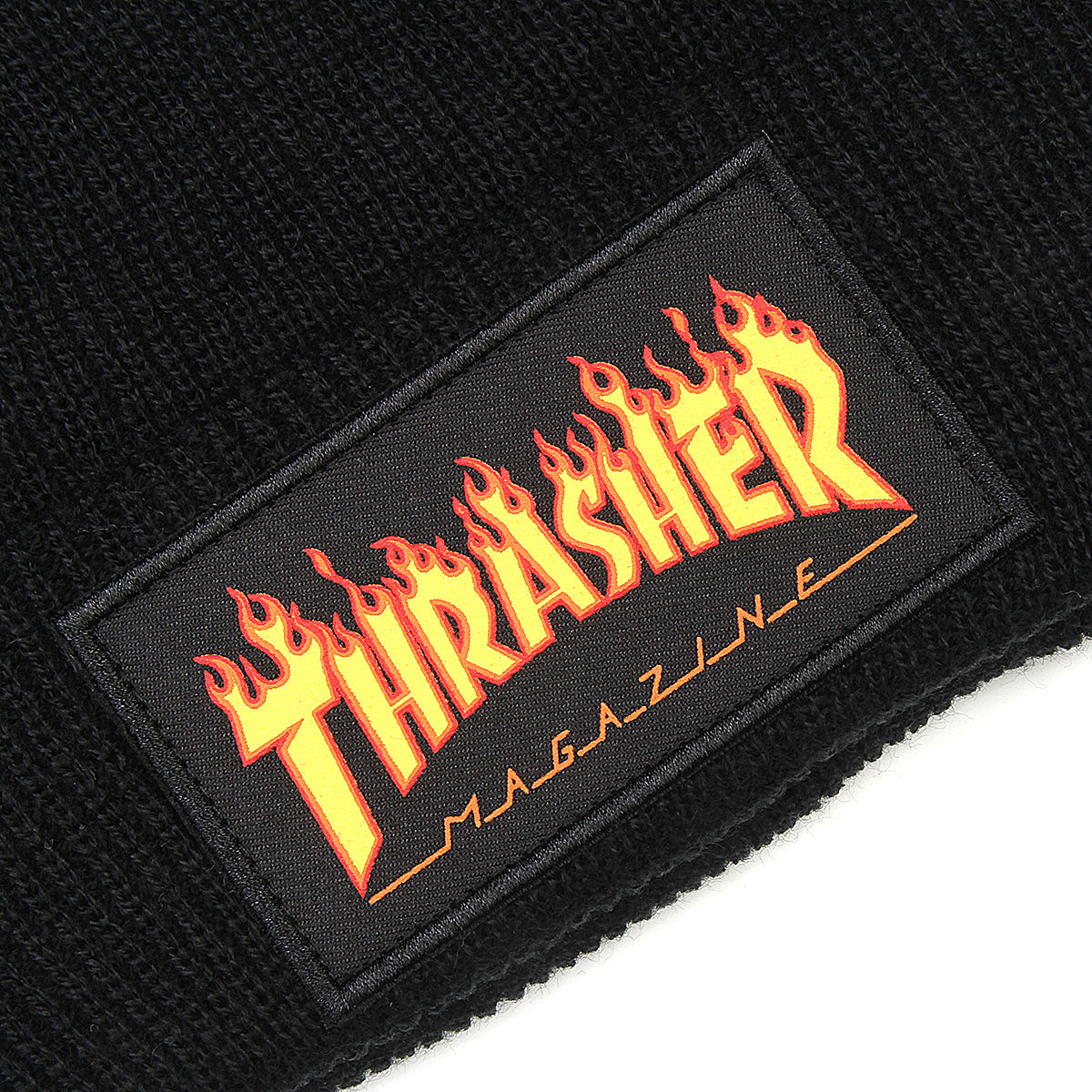 Flame Patch Logo Beanie