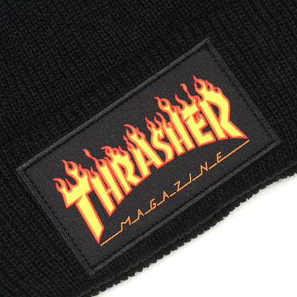 Flame Patch Logo Beanie