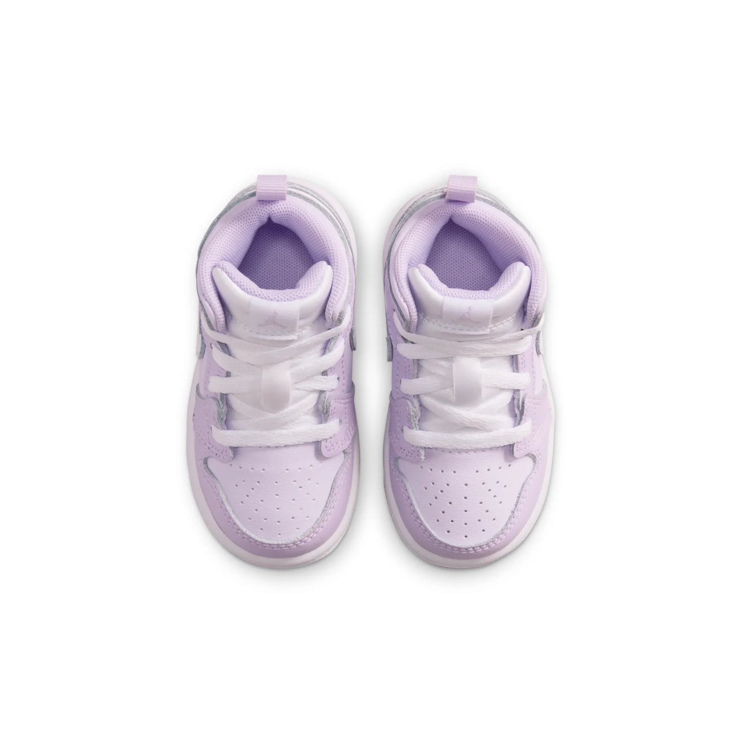 Nike Kids' Jordan 1 Mid Shoes - Violet Mist / Barely Grape / White