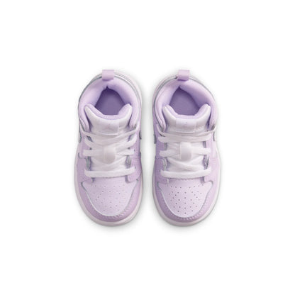 Nike Kids' Jordan 1 Mid Shoes - Violet Mist / Barely Grape / White