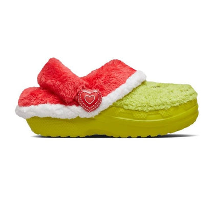 Crocs Kids' The Grinch Classic Lined Shoes - Green / Multicolor