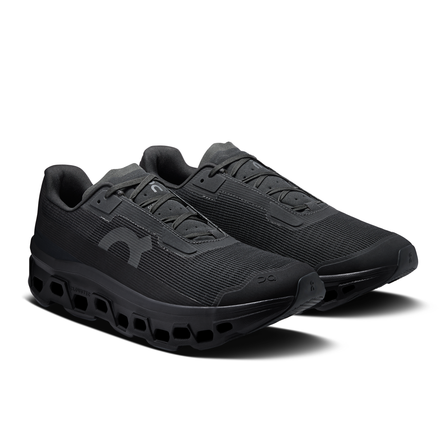 On Running Men's Cloudmonster Void Shoes - Black / Black