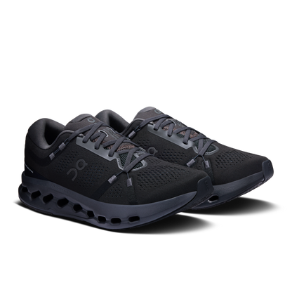 On Running Men's Cloudsurfer 2 Wide Shoes - Black / Black