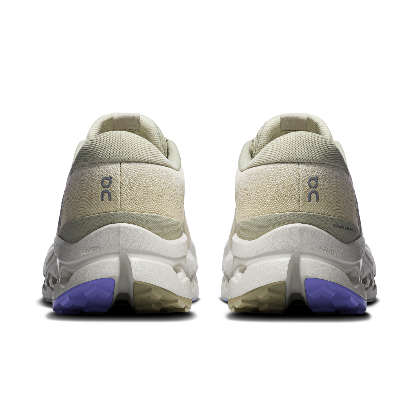 On Running Men's Cloudsurfer Trail 2 Waterproof Shoes - Ghost / Chalk