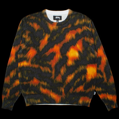 Printed Fur Sweater