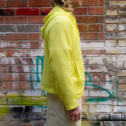 Cotton Mesh Hoodie