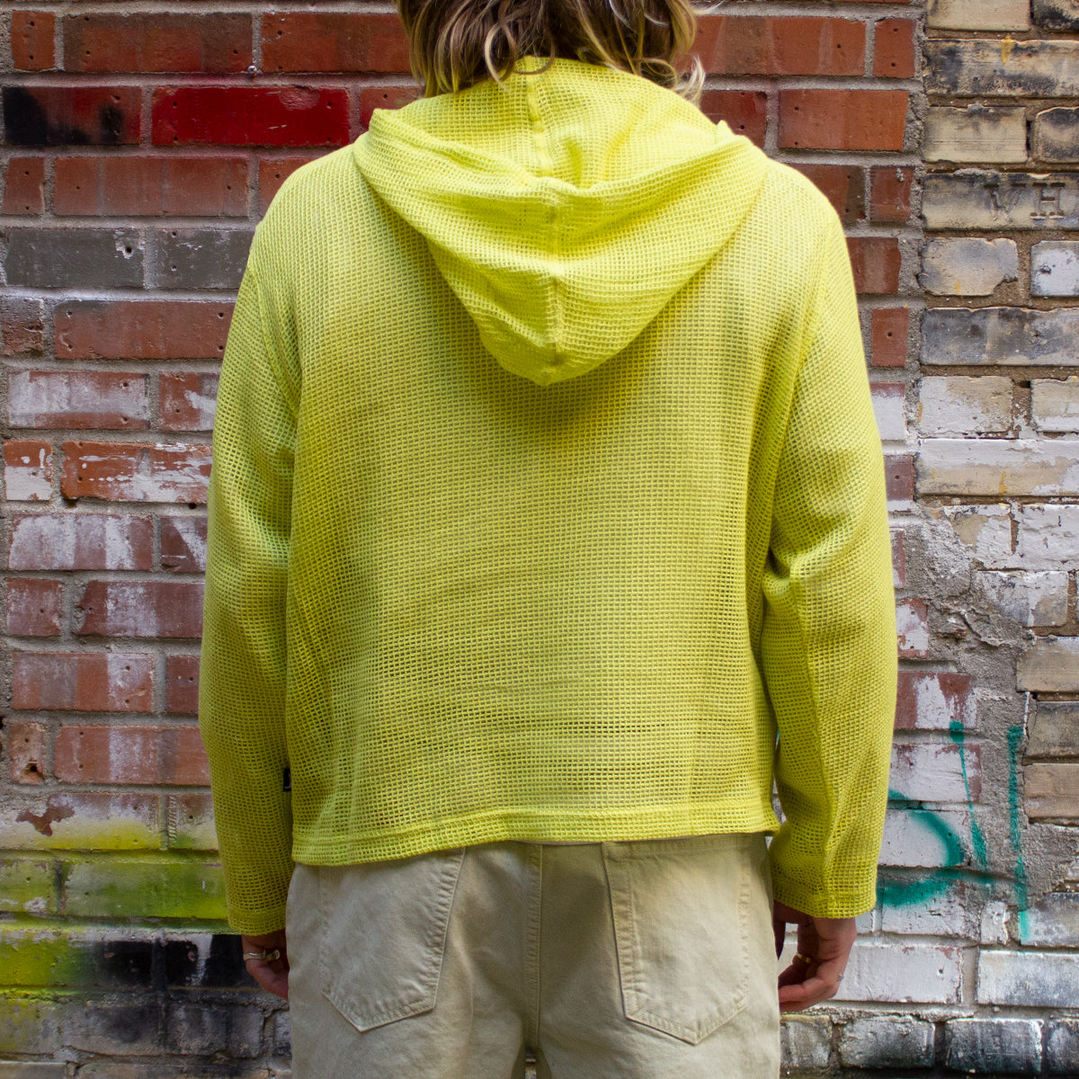 Cotton Mesh Hoodie