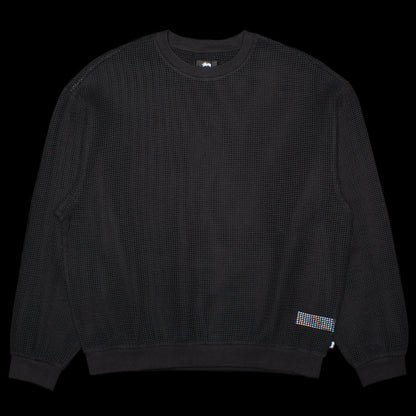 Cotton Mesh L/S Crew