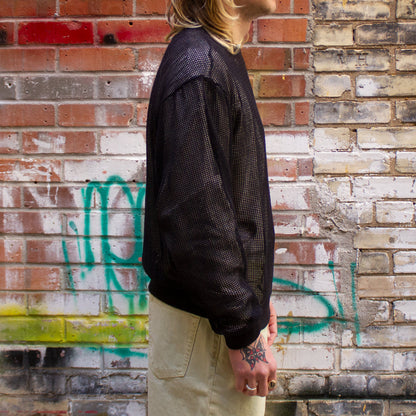 Cotton Mesh L/S Crew