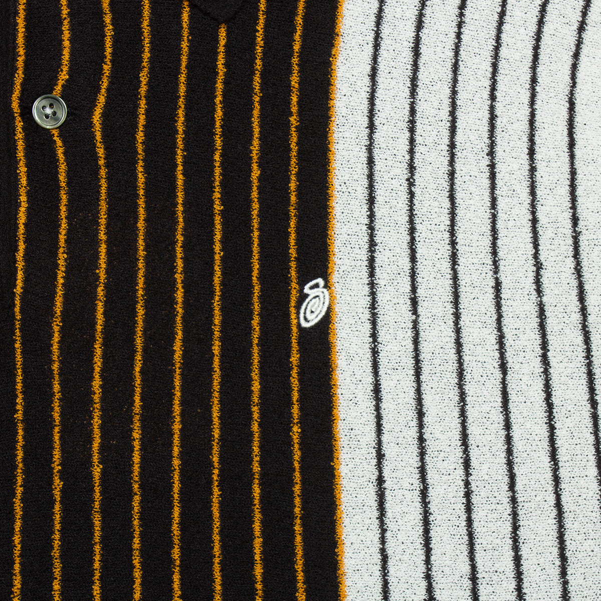 Textured S/S Polo Sweater