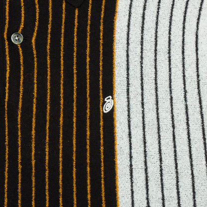 Textured S/S Polo Sweater