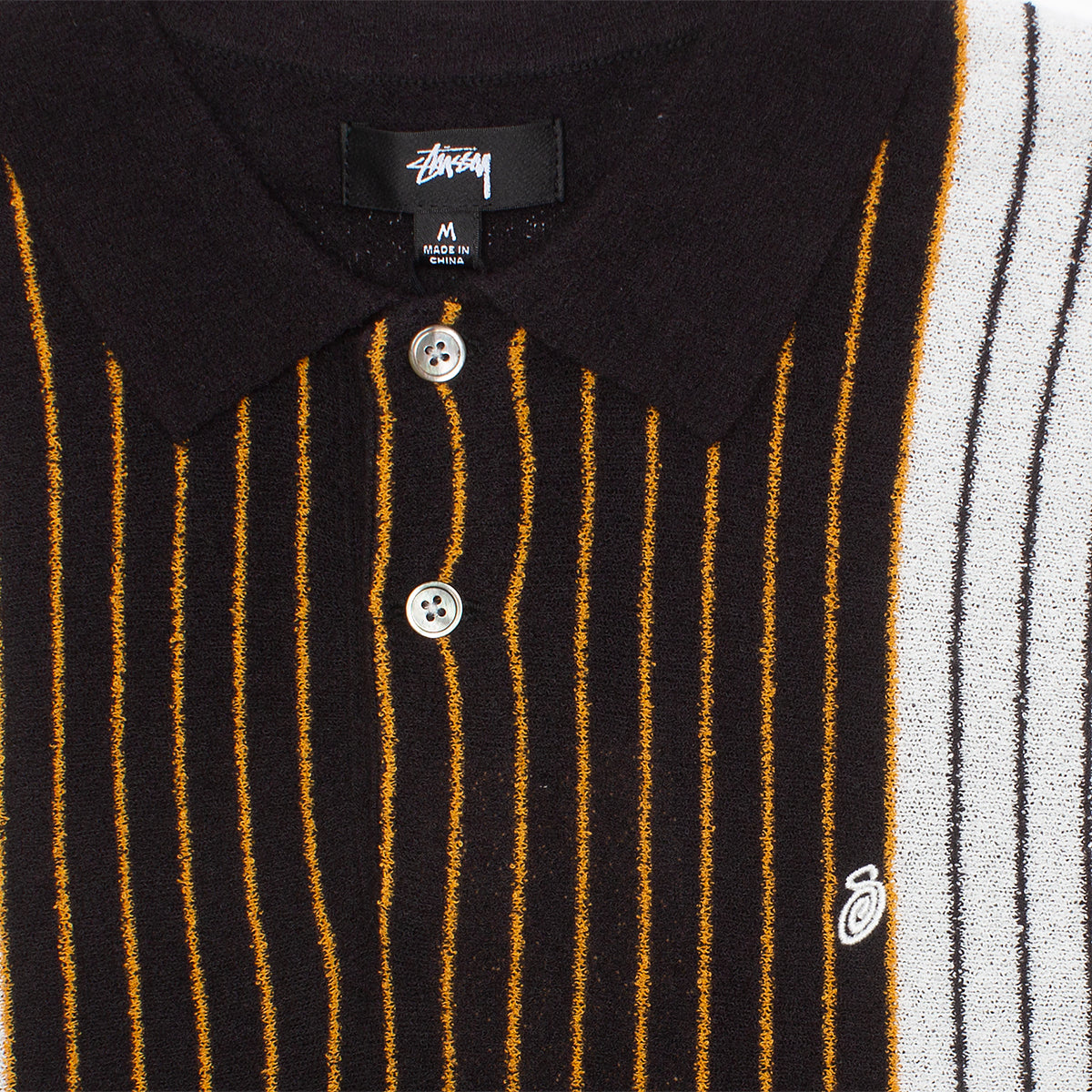 Textured S/S Polo Sweater