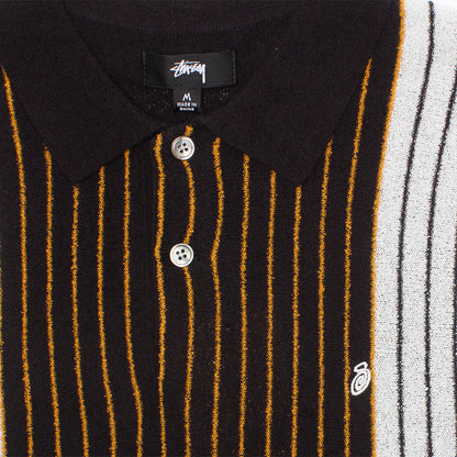 Textured S/S Polo Sweater