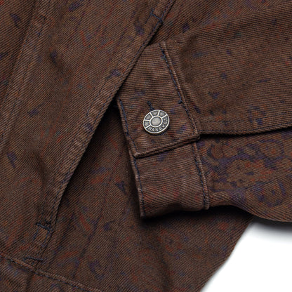 Sun Dyed Allover Printed Denim Jacket