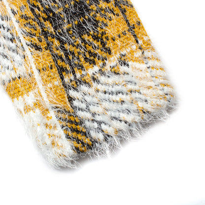 Hairy Plaid Cardigan