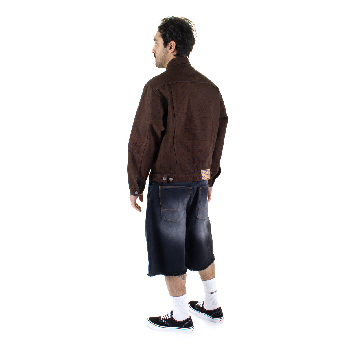 Sun Dyed Baggy Denim Shorts