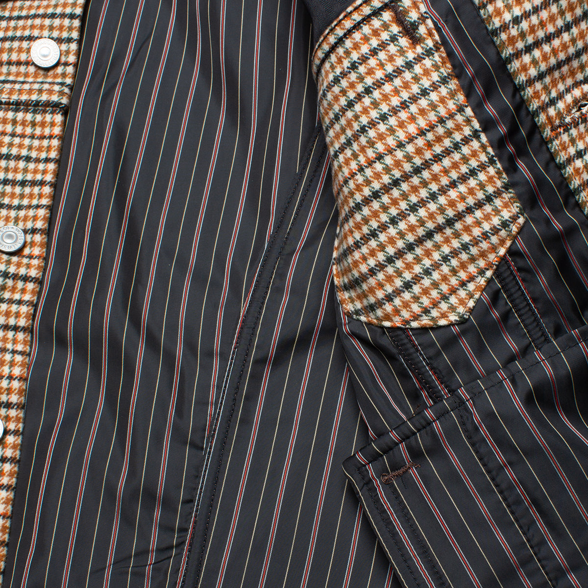 Vintage Fit Houndstooth Trucker Jacket