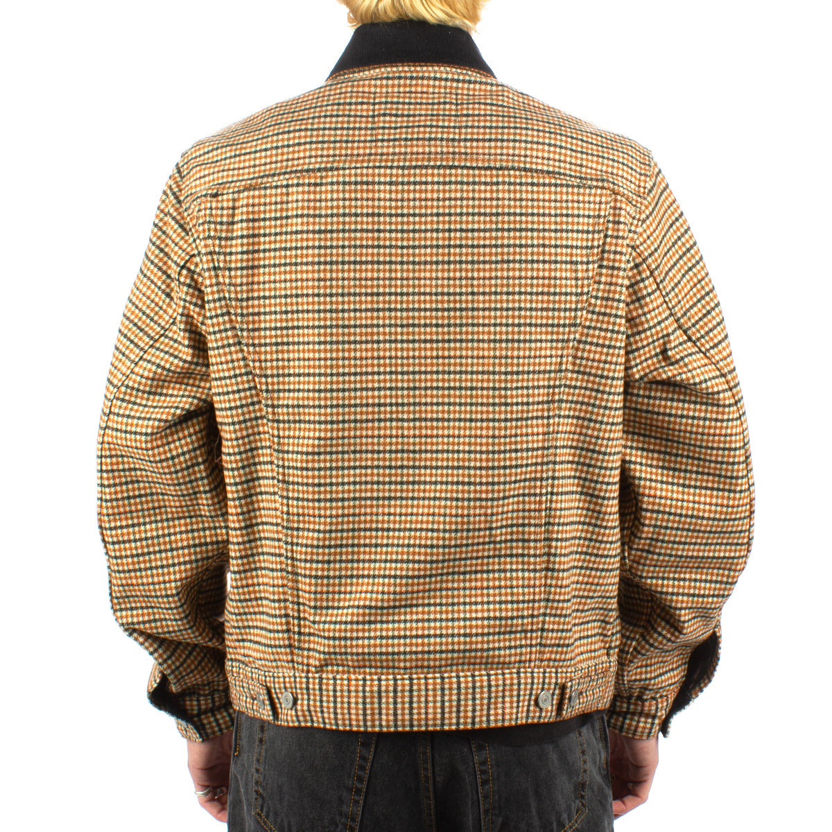 Vintage Fit Houndstooth Trucker Jacket