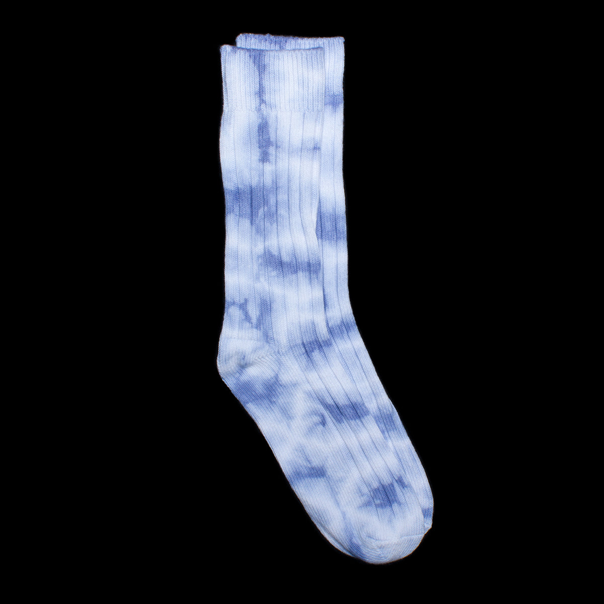 Dyed Ribbed Crew Sock