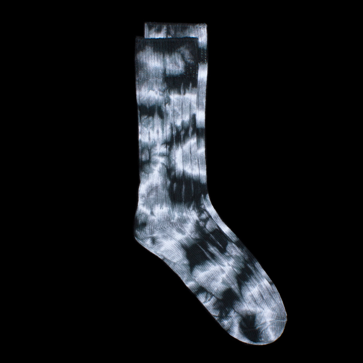 Dyed Ribbed Crew Sock