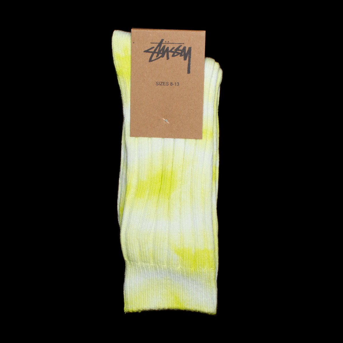 Dyed Ribbed Crew Sock