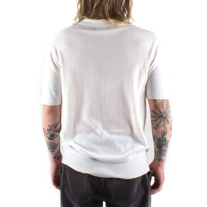 Textured S/S Polo Sweater