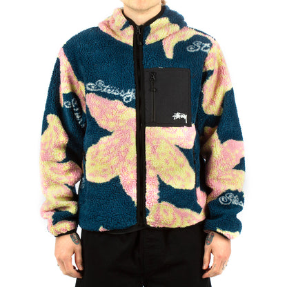 Floral Sherpa Hood Jacket