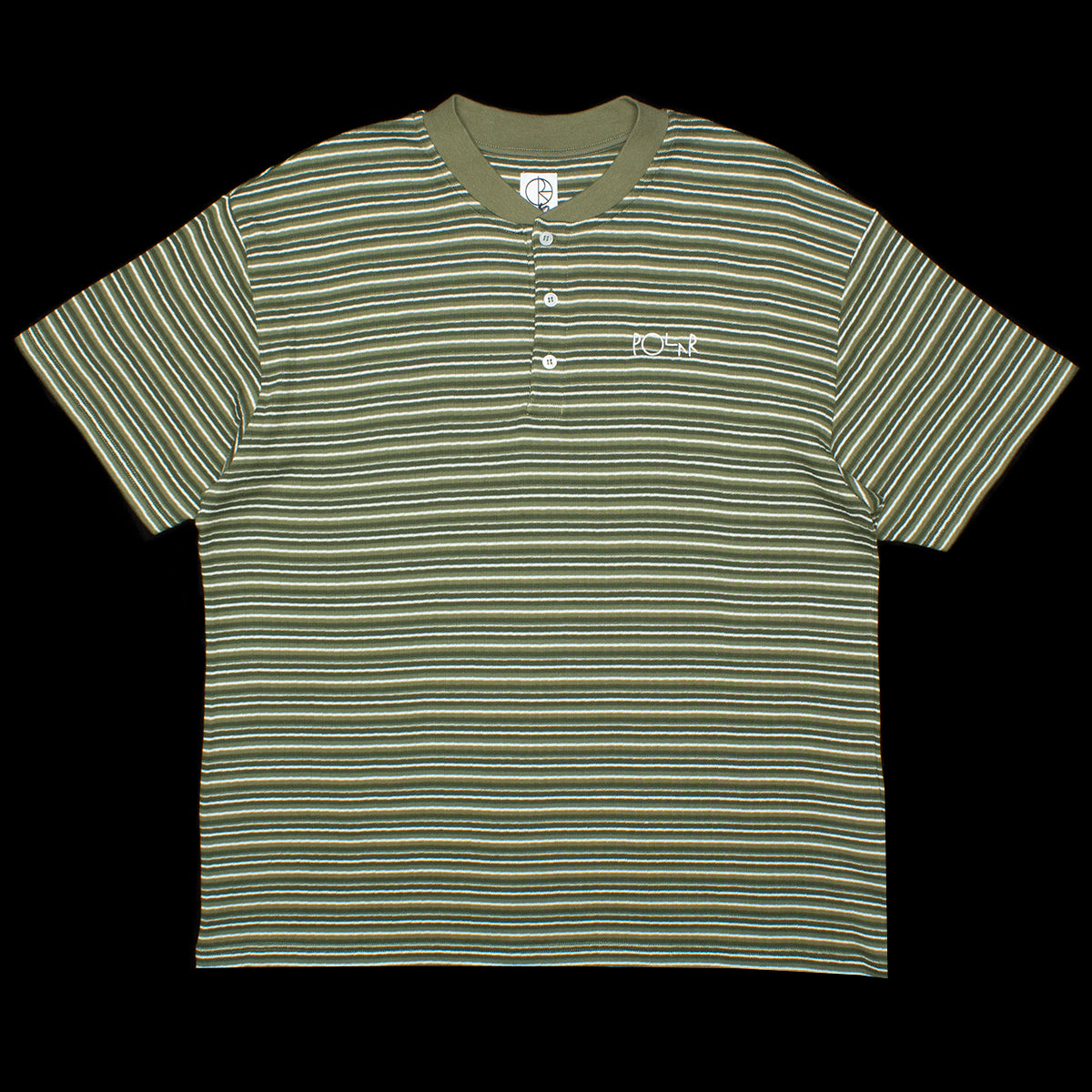 Striped Rib Henley T-Shirt