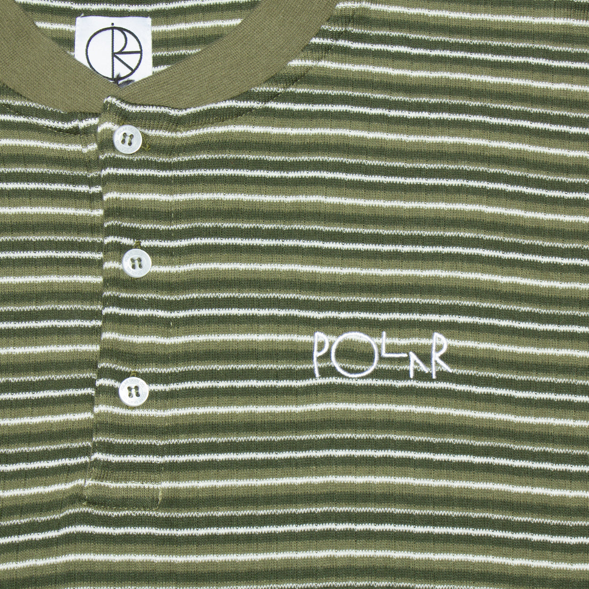 Striped Rib Henley T-Shirt
