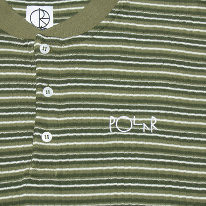 Striped Rib Henley T-Shirt