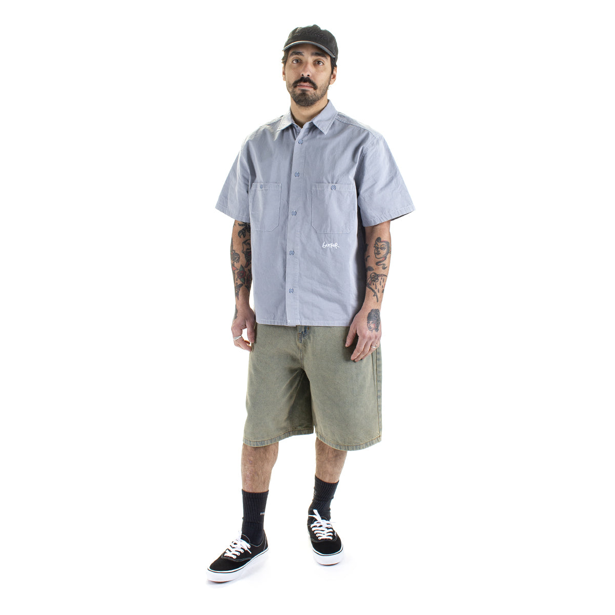 Contrast Stitch S/S Shirt