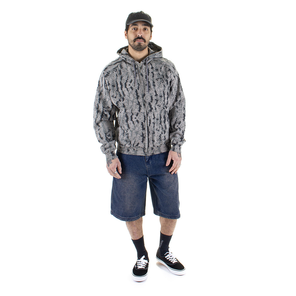Lowland Camo Zip-Thru Hoodie