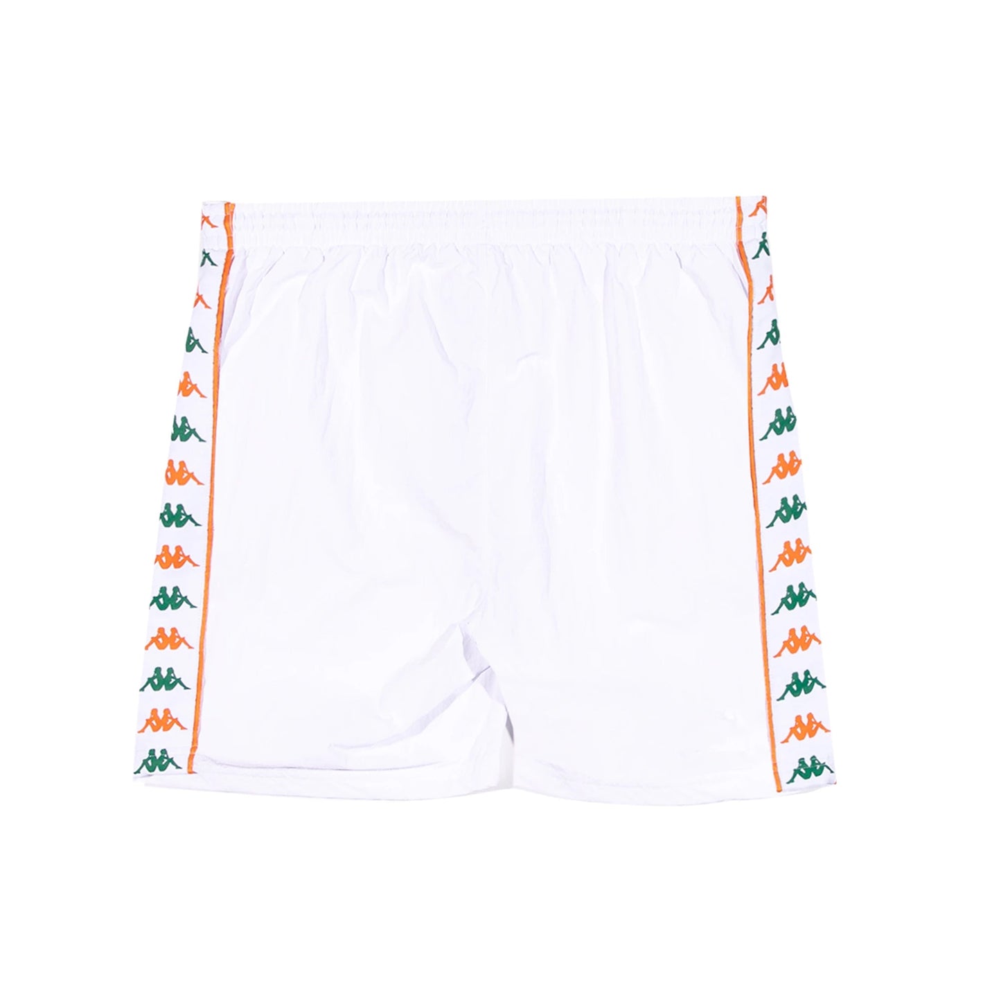 Kappa Men's 222 Banda Nardo Shorts - White / Green Tee / Orange