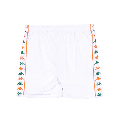 Kappa Men's 222 Banda Nardo Shorts - White / Green Tee / Orange