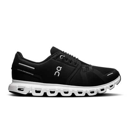 On Running Women's Cloud 6 Wide Shoes - Black / White