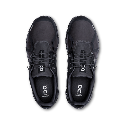 On Running Men's Cloud 6 Waterproof Shoes - Black / Black