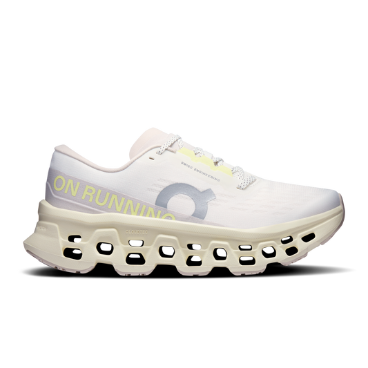 On Running Women's Cloudmonster 3 Shoes - Ivory / Seedling