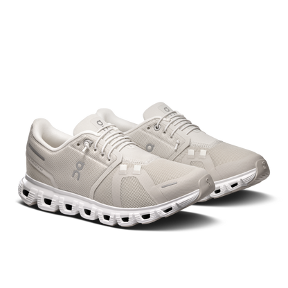 On Running Women's Cloud 6 Shoes - Pearl / White