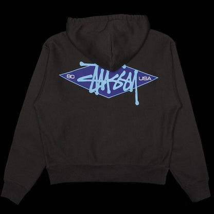 Basic Diamond Zip Hoodie
