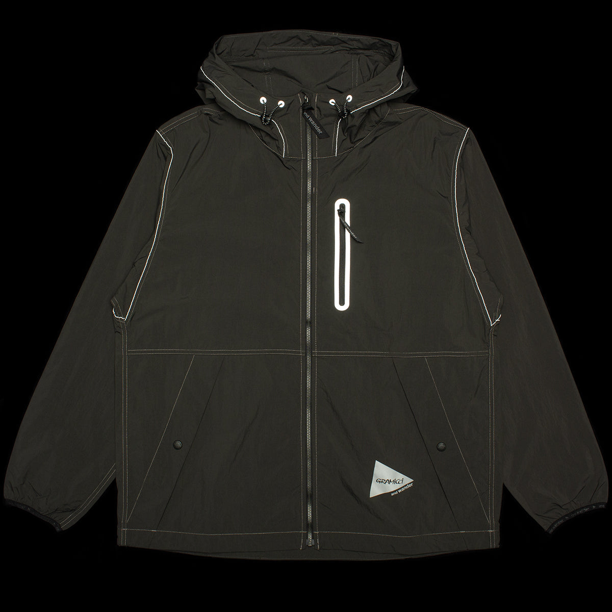 Brushed Nylon Jacket x And Wander