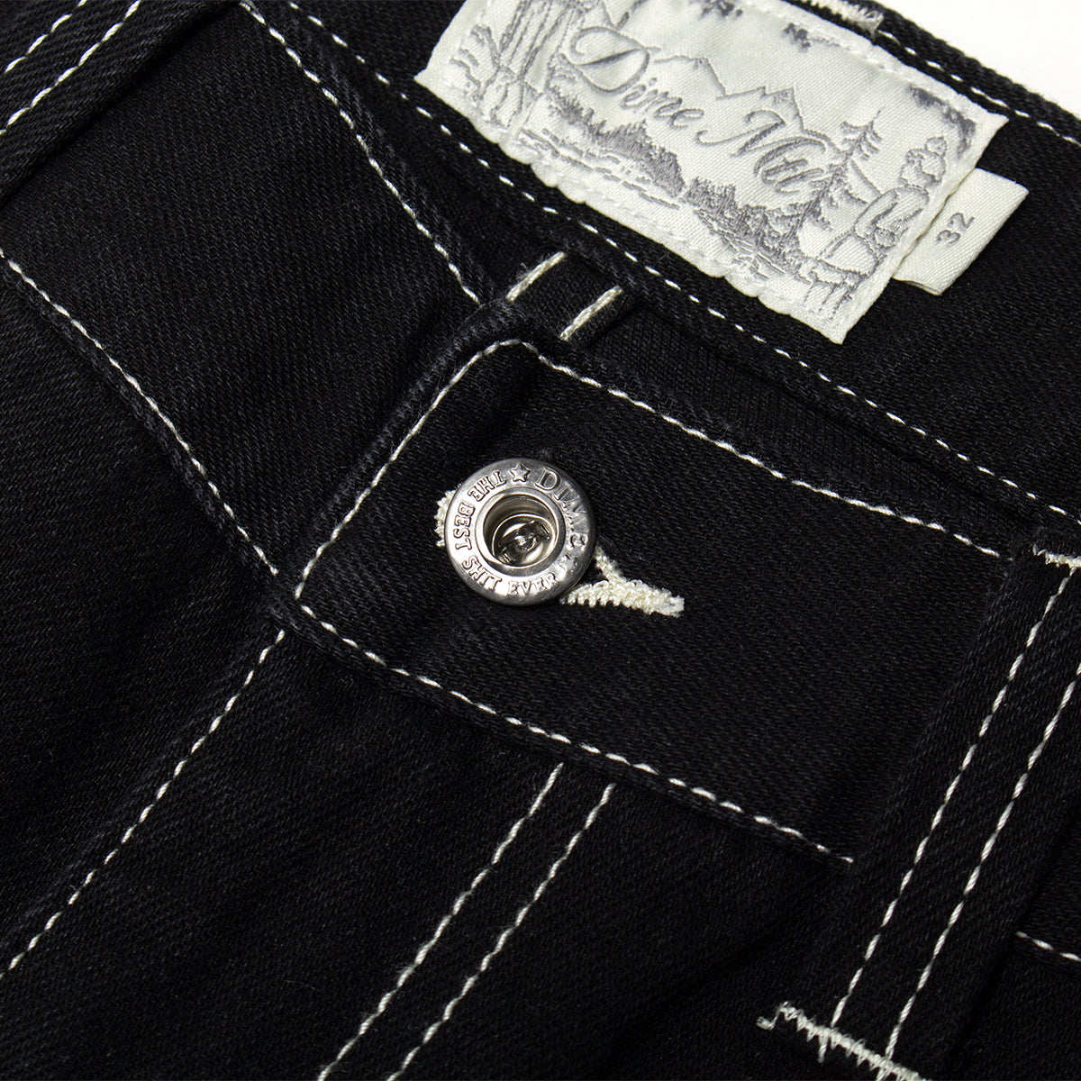 Straight Denim Pants