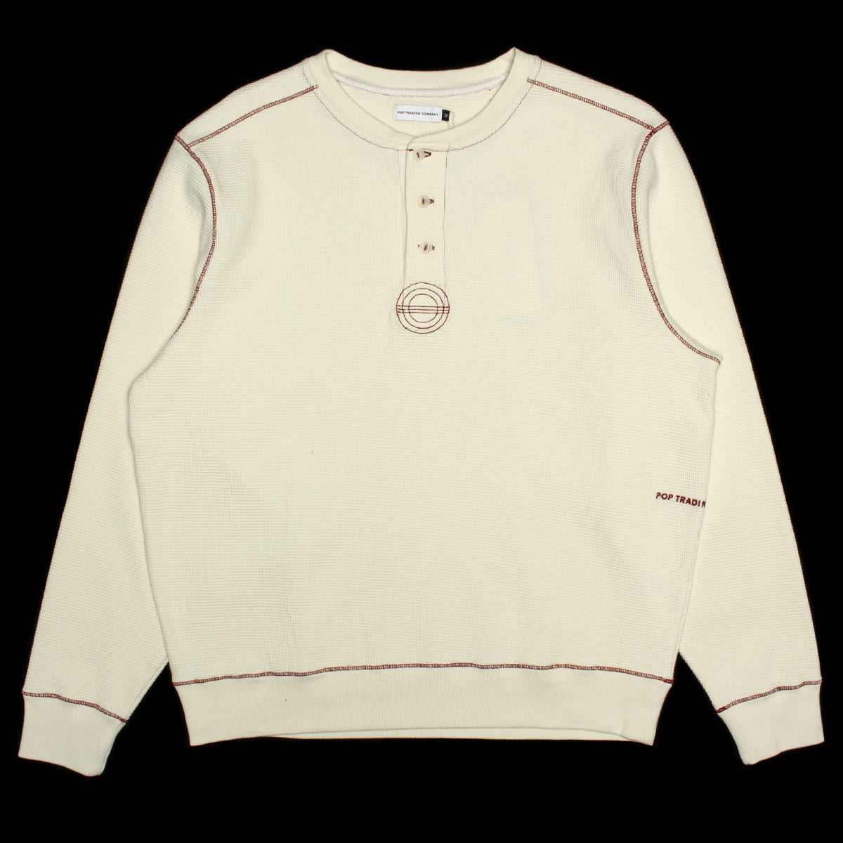 Henley Waffle Sweat