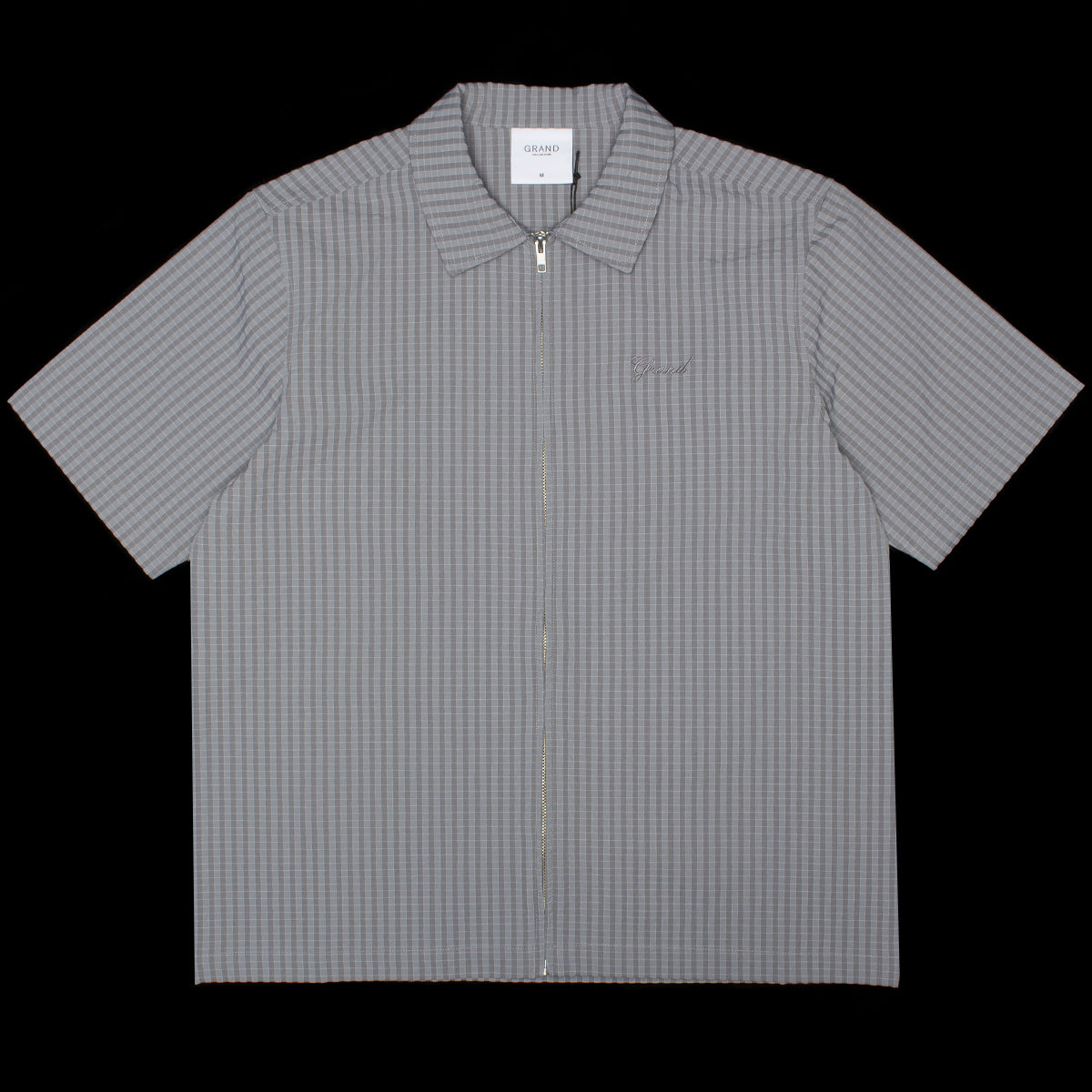 Seersucker S/S Zip-Up Shirt