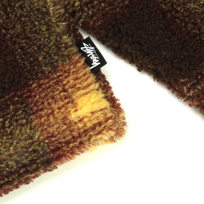 Shadow Plaid Sherpa Zip Shirt